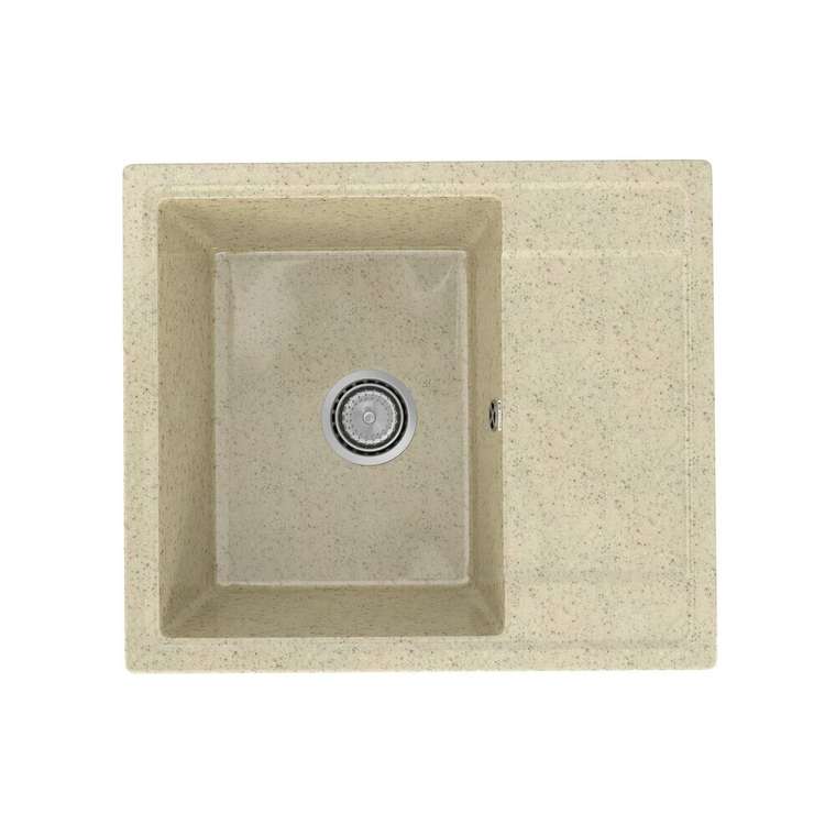 Кухонная мойка Practik PR-M-575-002 (без сифона), слоновая кость