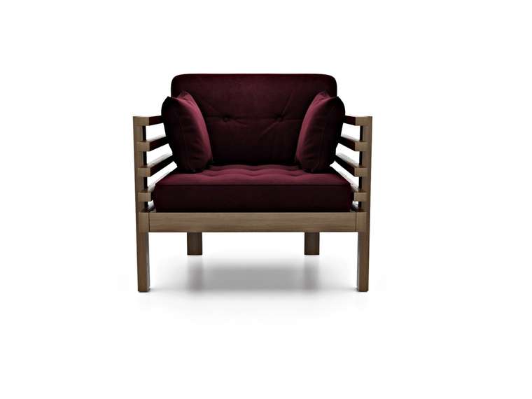 Кресло Стоун вишневого цвета