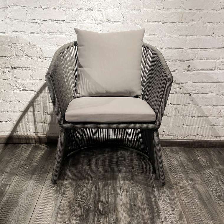 Садовое кресло Сен-Тропе серого цвета