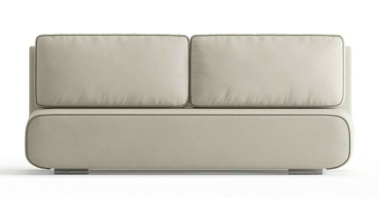 Прямой диван-кровать Смайл бежевого цвета