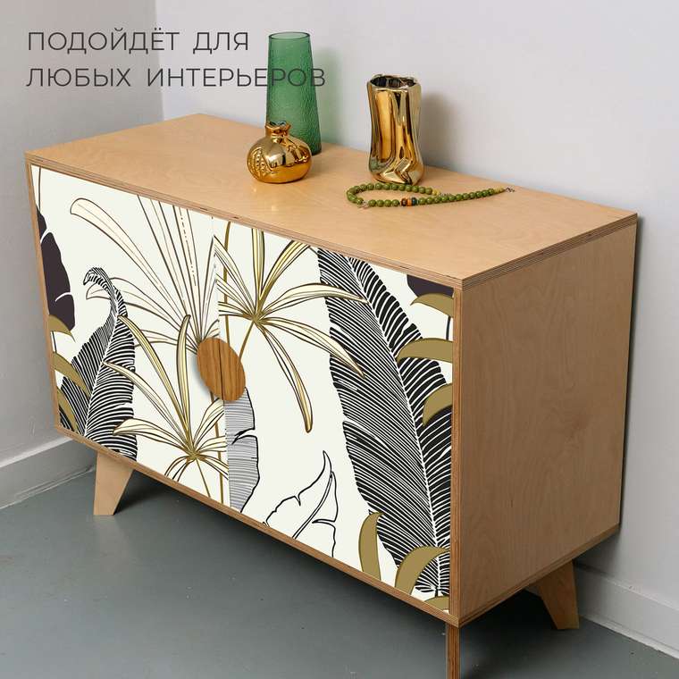 Комод Тропики с распашными дверцами 100x80x40 см на ножках