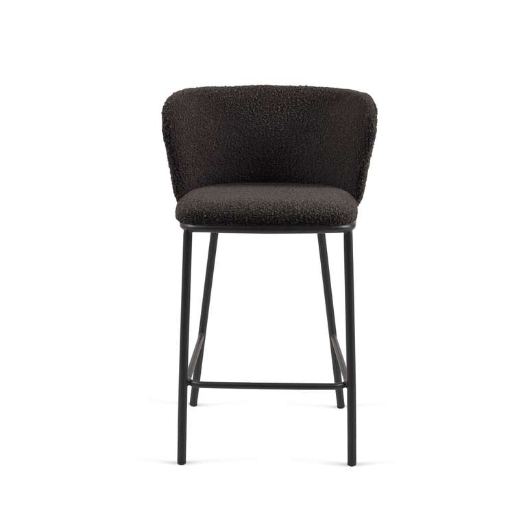 Полубарный стул Ciselia черного цвета