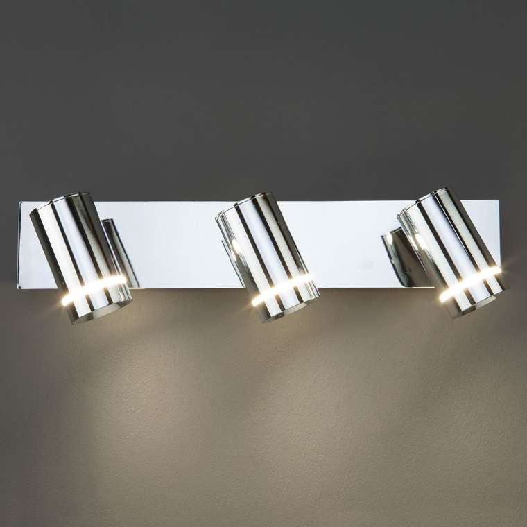 Настенный светильник с поворотными плафонами 20064/3 LED хром Stalk
