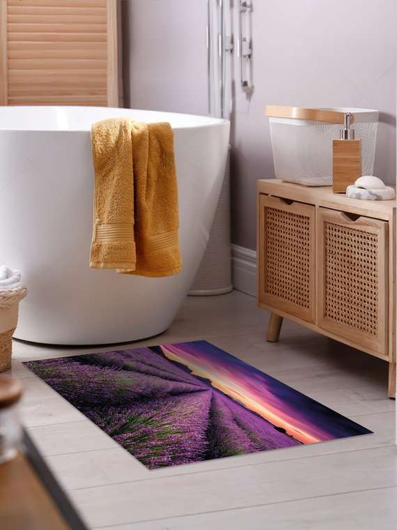 Коврик Rubber lavender 50x80 фиолетового цвета