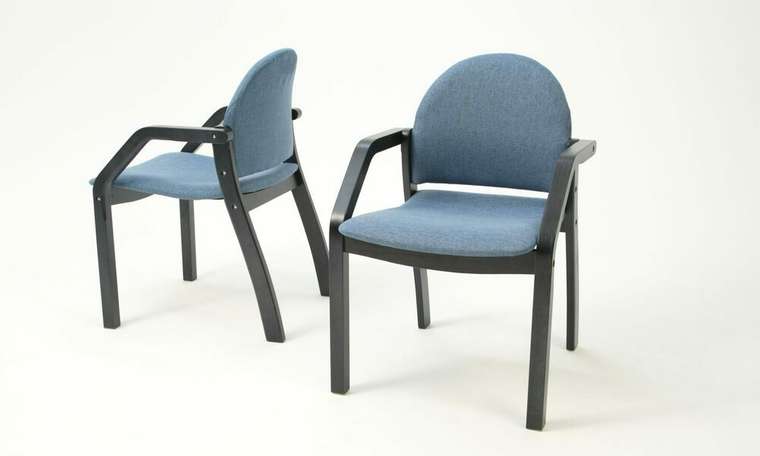 Стул-кресло Джуно синего цвета
