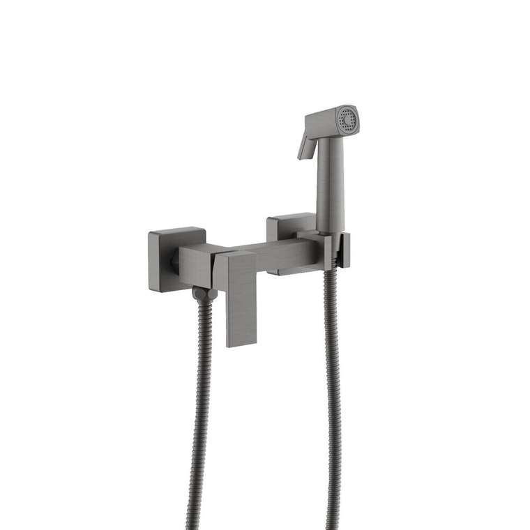 Гигиенический душ со смесителем BELZ B55806-3, оружейная сталь