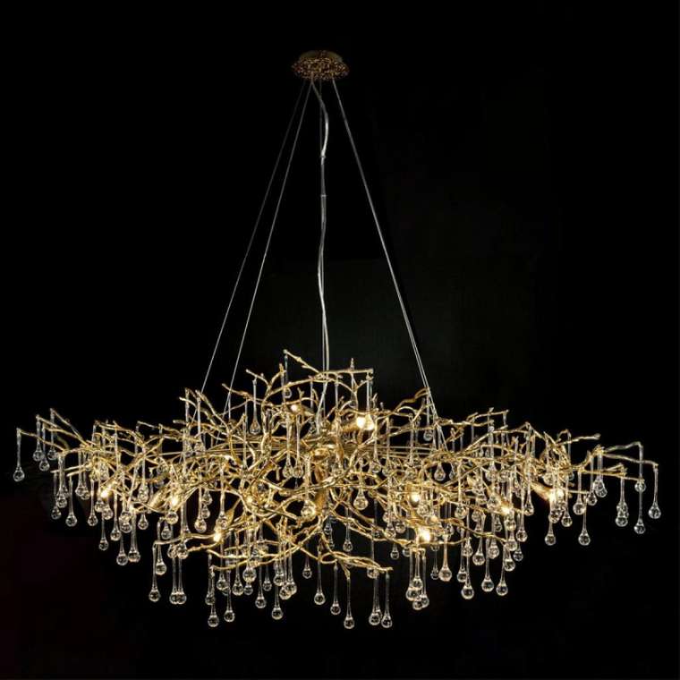 Подвесная люстра Bijout 10067/1500 GD (металл, цвет золото)