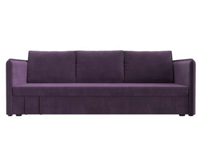 Прямой диван-кровать Слим сиреневого цвета