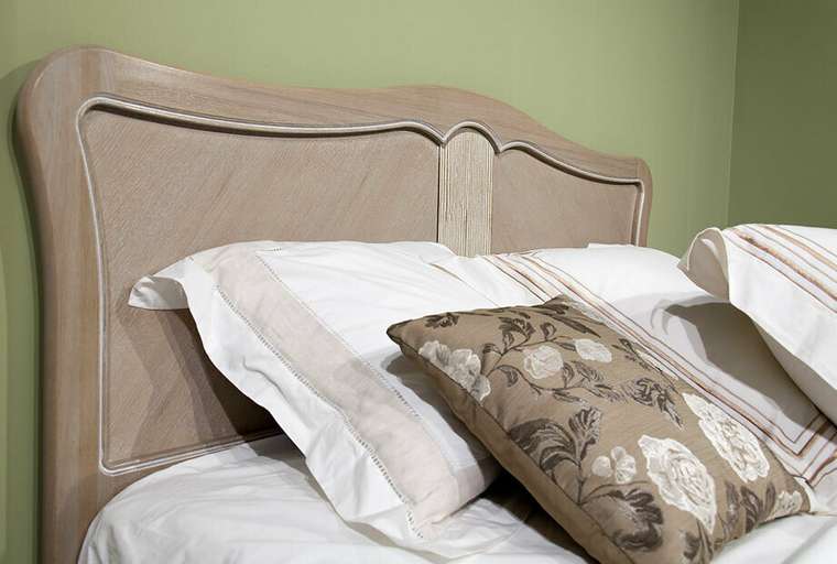 Кровать Katrin 120x200 цвета жемчужный дуб без основания