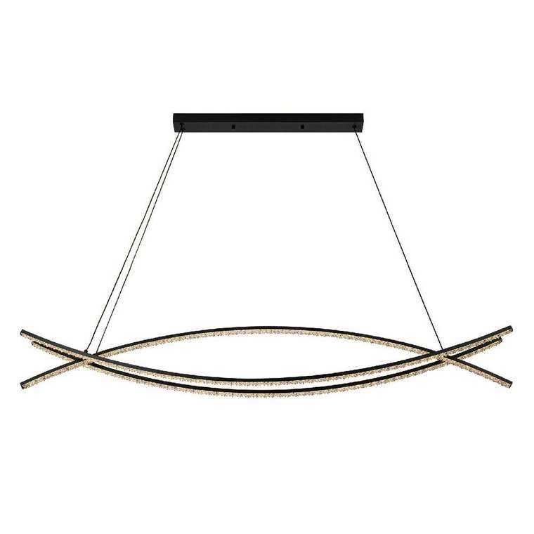 Подвесной светильник L8630-1200 BK (акрил, цвет прозрачный)