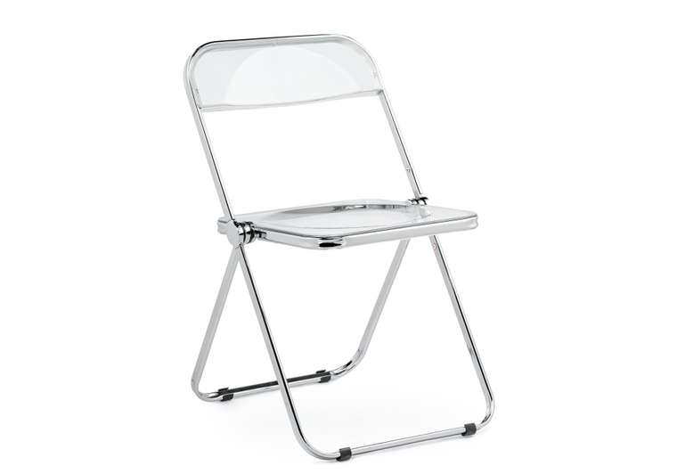 Складной обеденный стул Fold светло-серого цвета