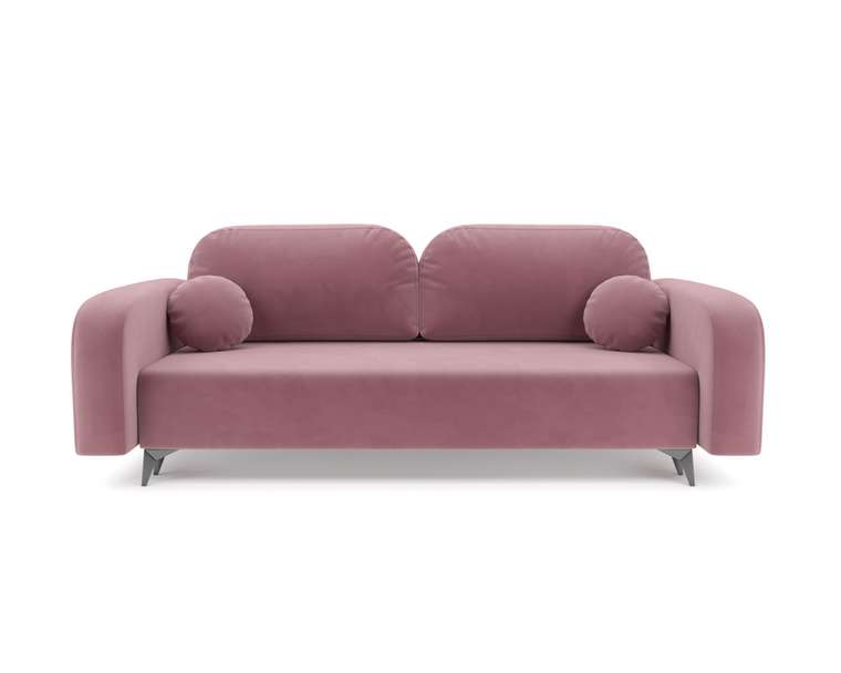 Прямой диван-кровать Цюрих пудрового цвета