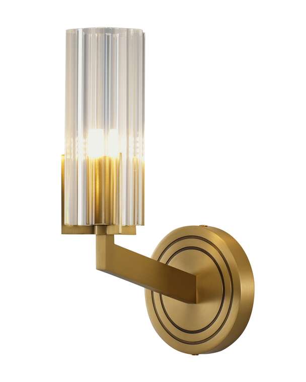 Светильник настенный Brass V11015-1W прозрачно-золотого цвета