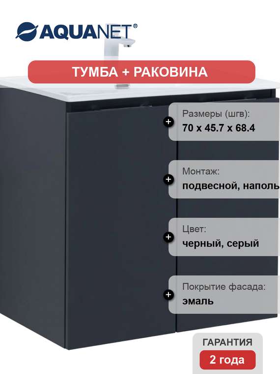 Тумба с раковиной Алвита