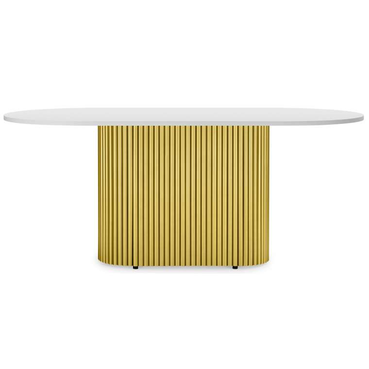 Обеденный стол Барон О 90х200 белого цвета