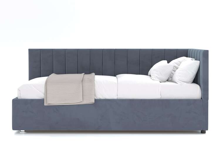 Кровать Negga Mellisa 120х200 серого цвета с подъемным механизмом правая