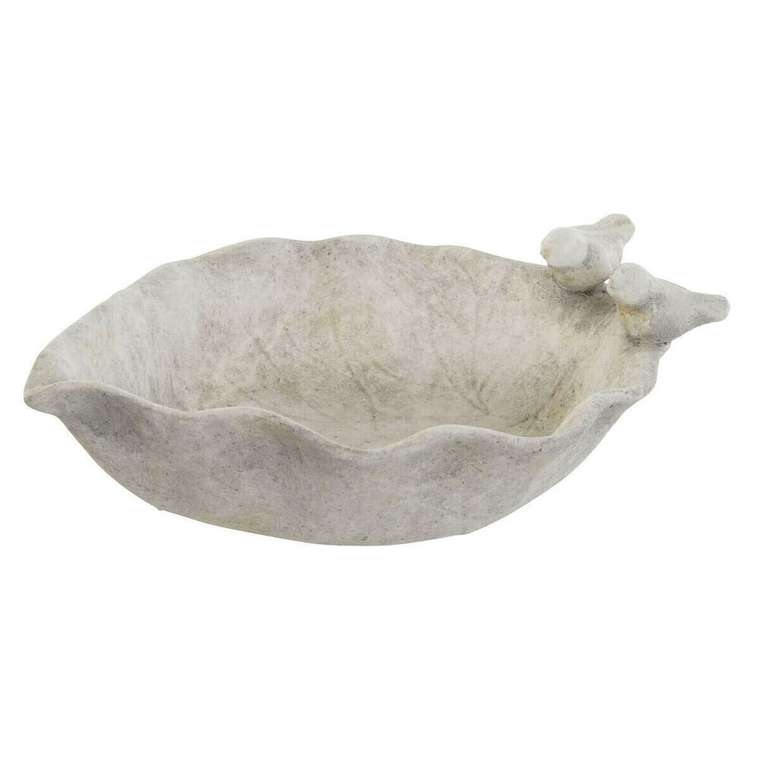 Блюдо Серый птицы Shabby Chic 34 x 24 x 12