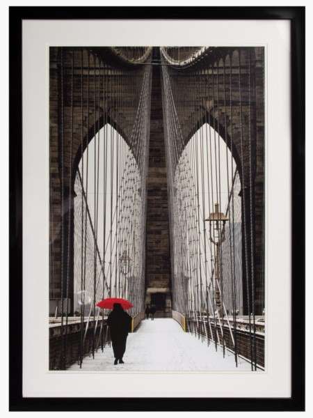 Постер с паспарту в раме "Brooklyn Bridge"