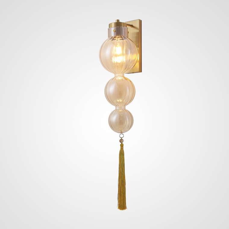 Бра Heathfield Lighting - Medina Wall brass/amber