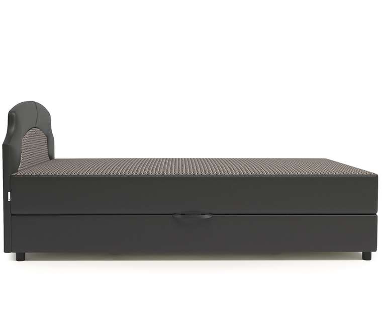 Кровать тахта Шарм 90х198 бежевого-серого цвета с подъемным механизмом