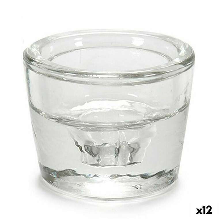 Подсвечник Прозрачный Cтекло 6 x 4,3 x 6 cm (12 штук)