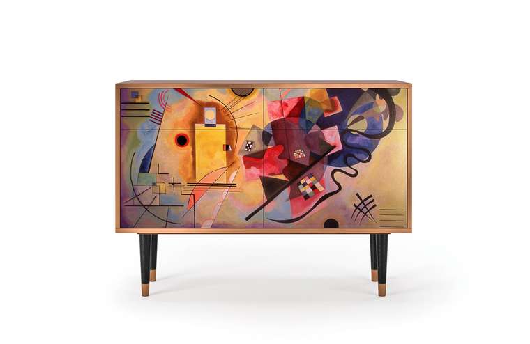 Комод BS4 Modern Art by Kandinsky с корпусом цвета орех