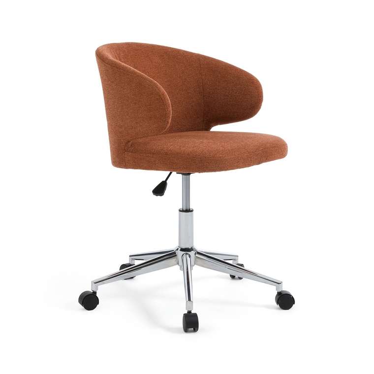 Кресло офисное на колесиках Elga коричневого цвета