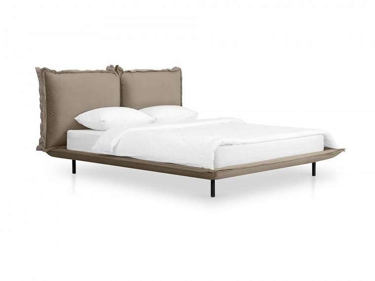 Кровать Barcelona 160х200 серо-коричневого цвета