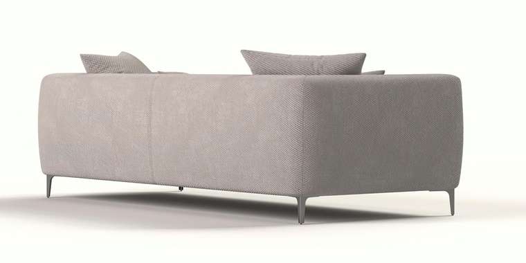 Прямой диван Elegant серого цвета