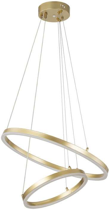 Подвесная люстра с пультом золотой (+ночной режим) с пультом Escada Void 10254/2LED 66W Gold APP (Умный дом)