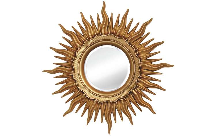 Зеркало в раме в виде Солнца Арт-Деко