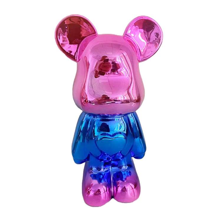 Статуэтка Lucky Bear розово-голубого цвета