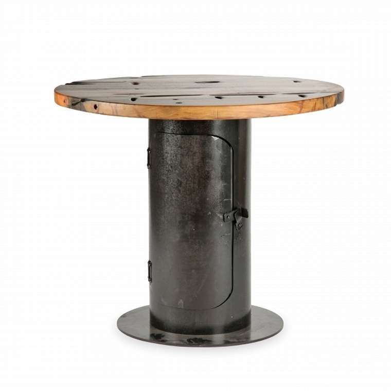Обеденный стол Stove со столешницей из массива с искусственным старением
