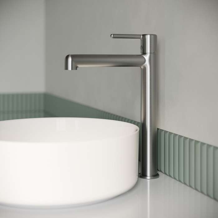 Cмеситель для настольного умывальника IDDIS Aiger цвета хром матовый