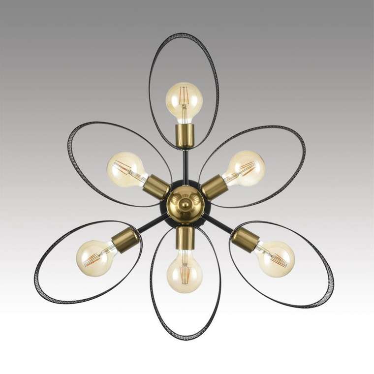 Люстра на штанге Comfi 8153/6C (металл, цвет черный)
