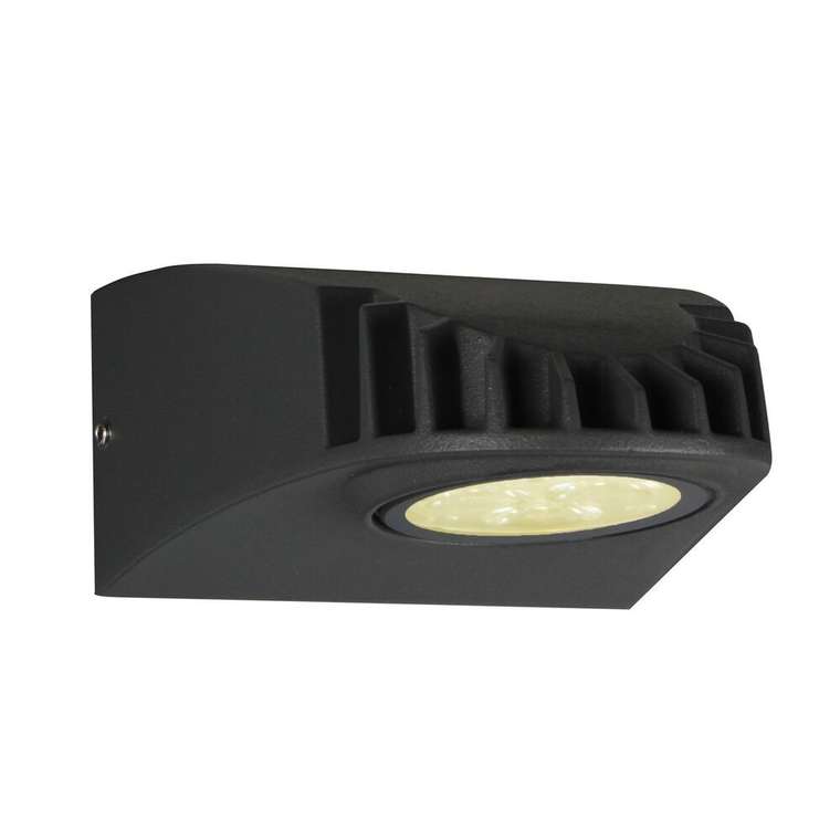 уличный настенный светильник Versus металл, стекло 1*LED*8W, 750LM, 4000K, IP54, included