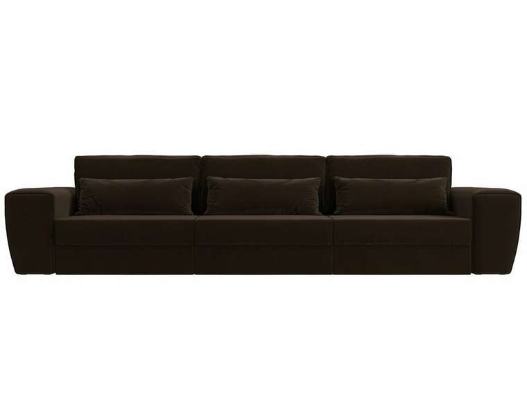  Прямой диван-кровать Лига 008 Long коричнево цвета