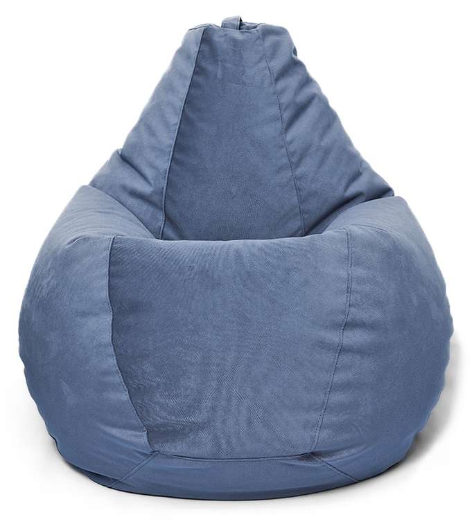 Кресло мешок Груша Maserrati 21 XL темно-синего цвета