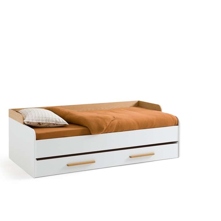 Кровать-кушетка раздвижная с основанием Arturo 90x190 белого цвета