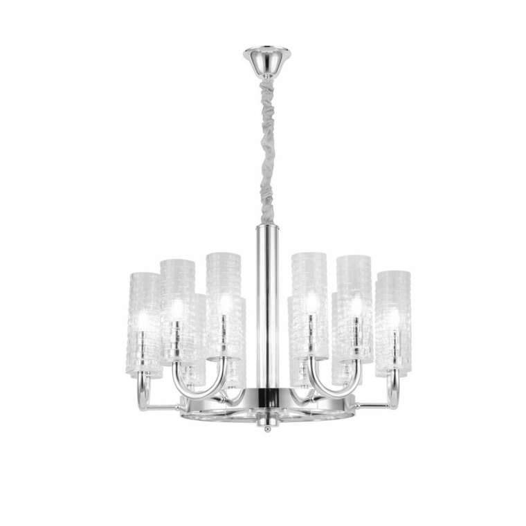 Подвесная люстра Donatti LDP 8011-12 CHR (стекло, цвет прозрачный)