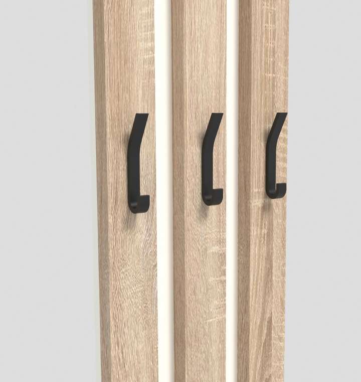 Вешалка с крючками Баланс В134.1 бело-бежевого цвета