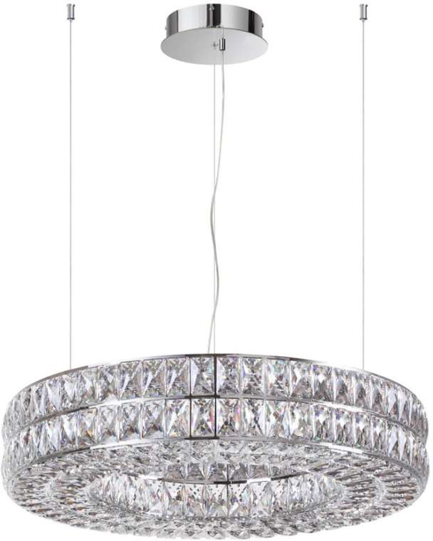 Подвесная люстра Odeon Light Panta 4927/52L ODL24 479 хром/металл/хрусталь LED 52W 4000K 2971Лм кольцо
