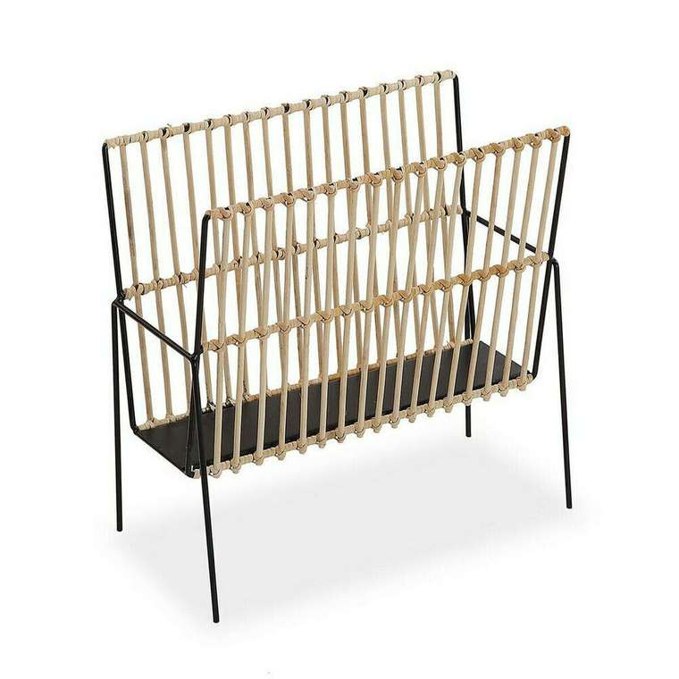 Полка для журналов Versa Металл Смола Деревянный MDF 19 x 35,5 x 36 cm