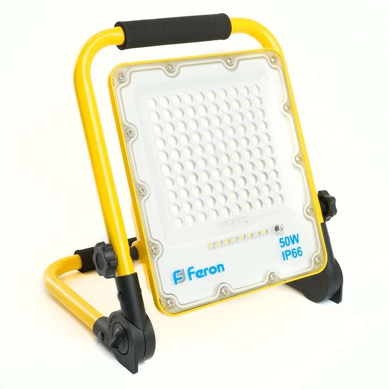Светодиодный прожектор Feron LL-951 48676 переносной с зарядным устройством IP66 50W 6400K