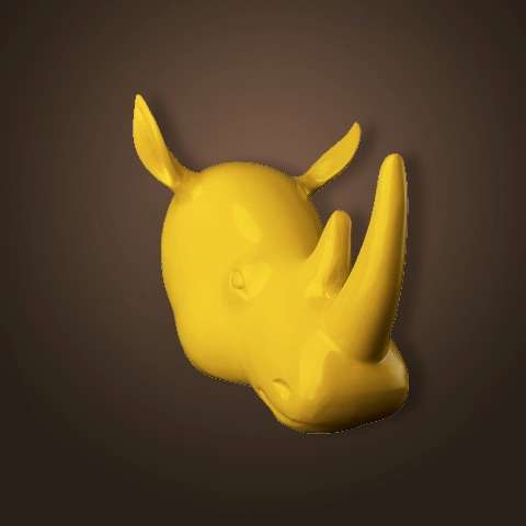   Голова носорога