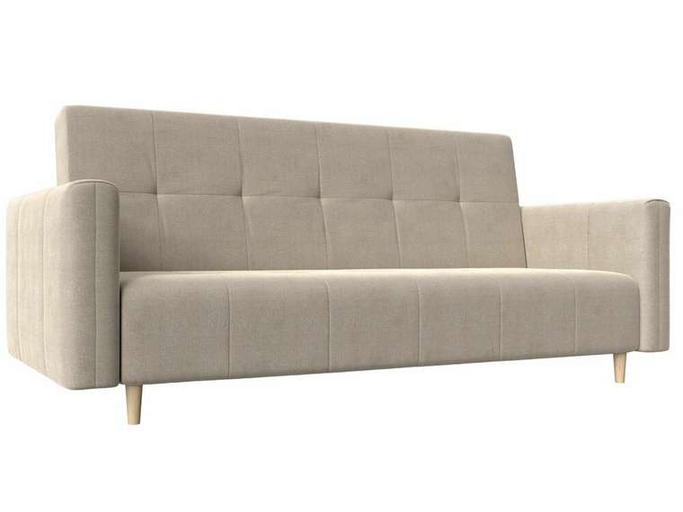 Прямой диван-кровать Вест бежевого цвета