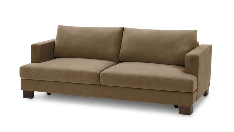 Прямой диван-кровать Марсель светло-коричневого цвета