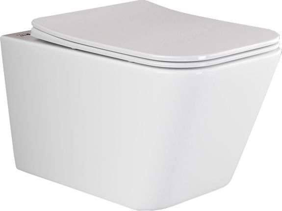 Комплект 3 в 1 инсталляция Berges Novum O5 + Унитаз подвесной Ceramica Nova Metric Rimless CN3007 с кнопкой черной