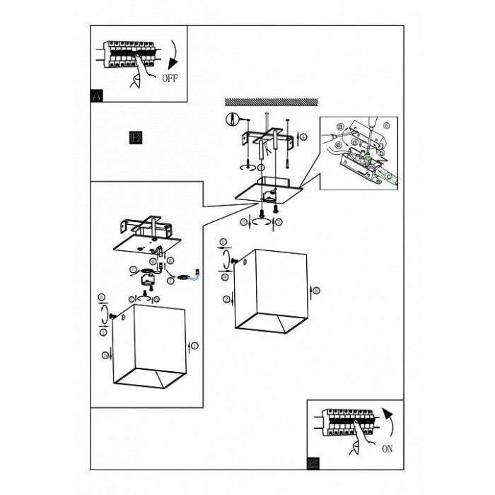 Настенно-потолочный светильник Polasso 94499 (металл, цвет серый)
