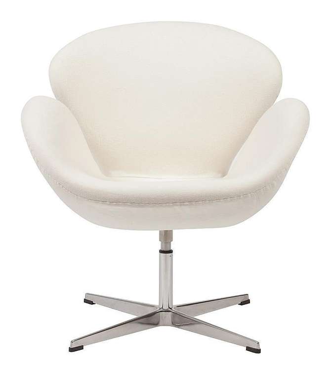 Кресло Swan Chair кремового цвета